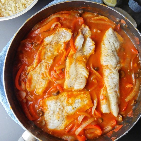 One Skillet Cod Veracruz