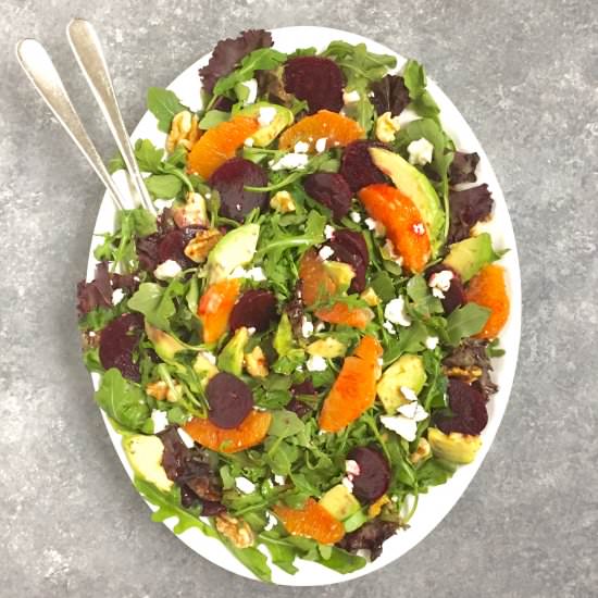 Arugula, Beet and Orange Salad