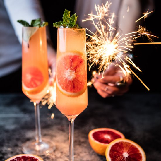 Blood Orange Champagne Mule