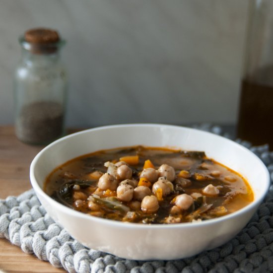 Chickpeas and Chard Soup