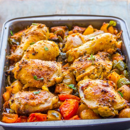 Indian Spiced Tray Baked Chicken