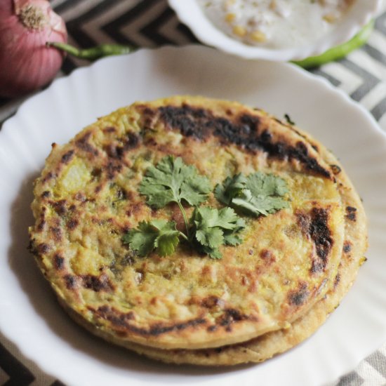 Potato Stuffed Flatbreads