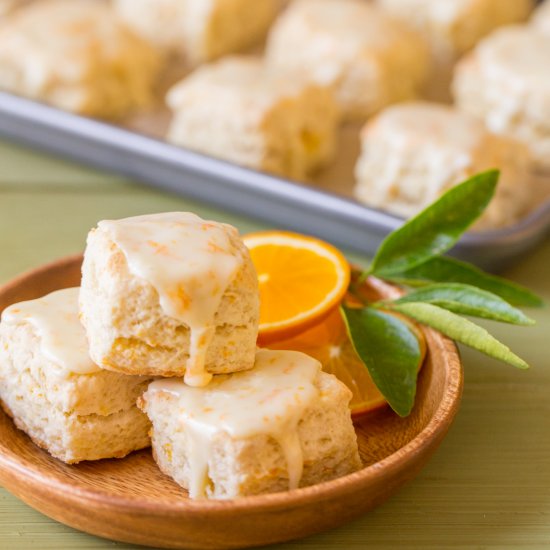 Mini Orange Cream Scones