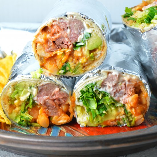 Wild Boar Burritos