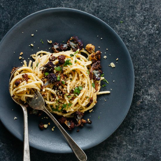 Roasted Cauliflower Spaghetti