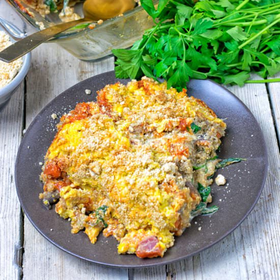 Mushroom Quinoa Spinach Lasagna