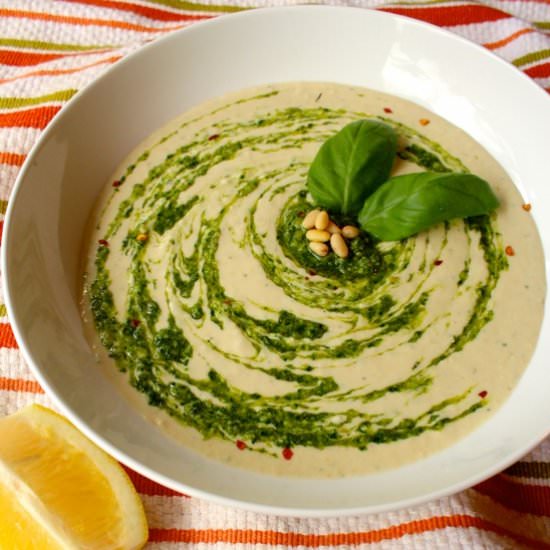 White Bean Pesto Hummus