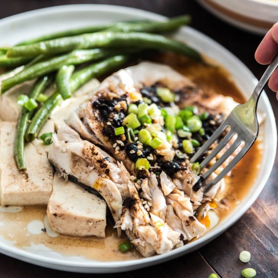 Steamed Fish with Black Bean Sauce