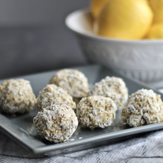 Lemon Coconut Chia Breakfast Bites