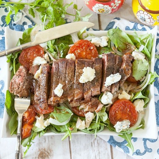 Warm Steak Salad  Tomato Dressing