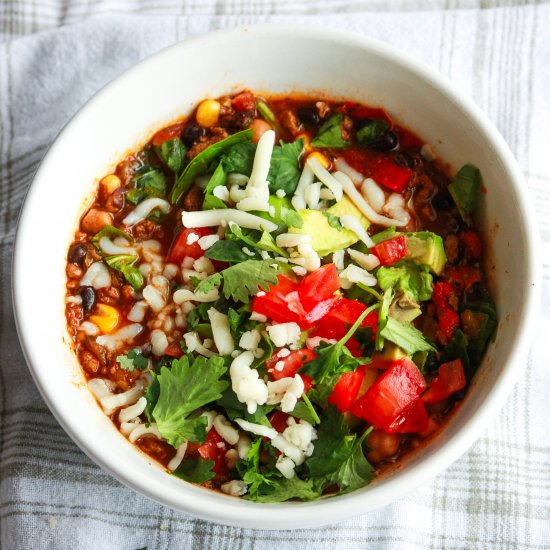 Loaded Turkey Chili