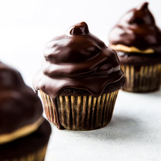 Peanut Butter Hi-Hat Cupcakes