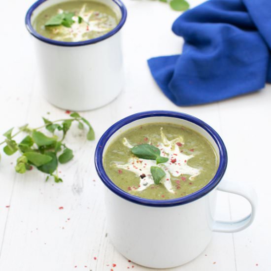 Watercress, Spinach & Leek Soup