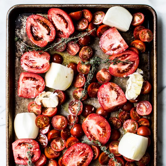 Roasted Tomato and Garlic Soup