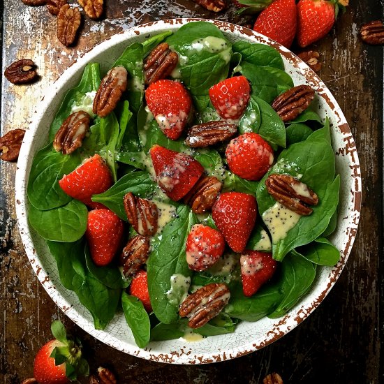 Spinach Salad with Strawberries