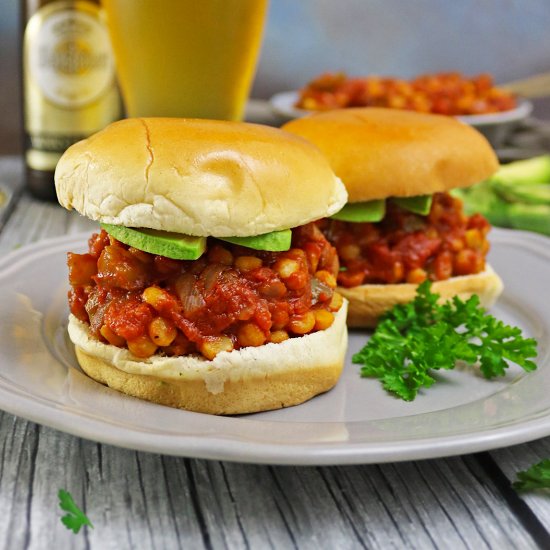 Vegetarian Sloppy Joes with Beer