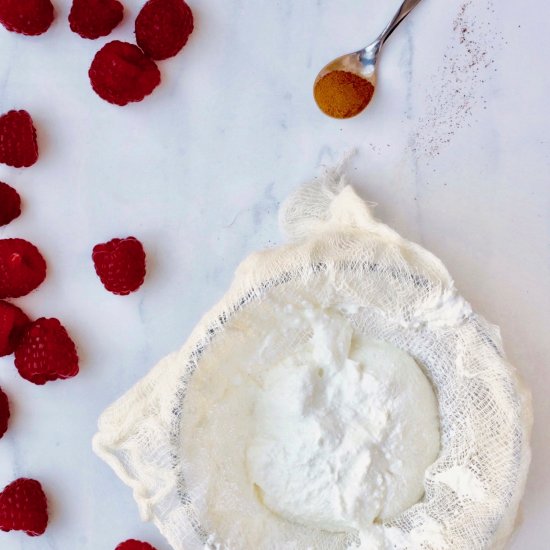 Raspberry Kefir Cream Cheese Spread