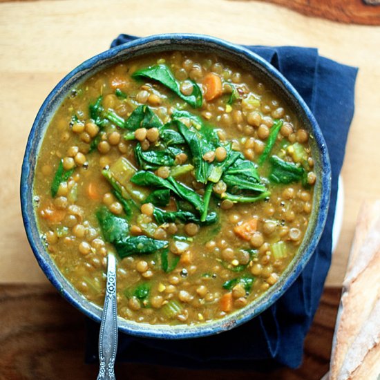 Instant Pot Vegan Lentil Soup