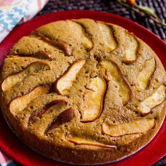 Apple Cake made with Jaggery