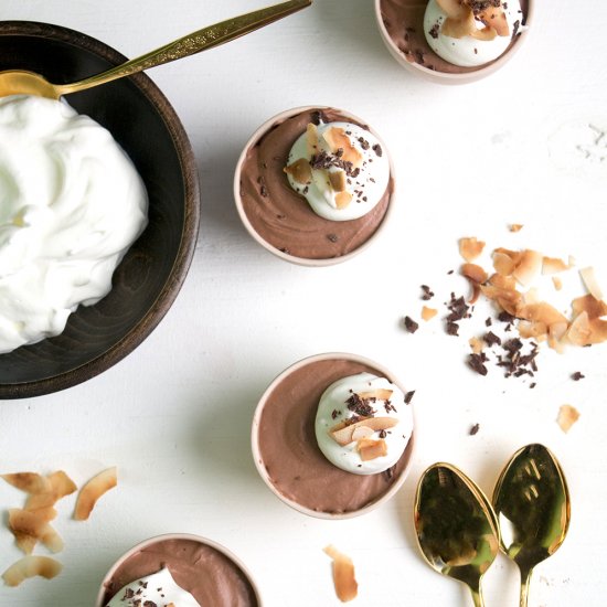 Chocolate Coconut Rum Mousse