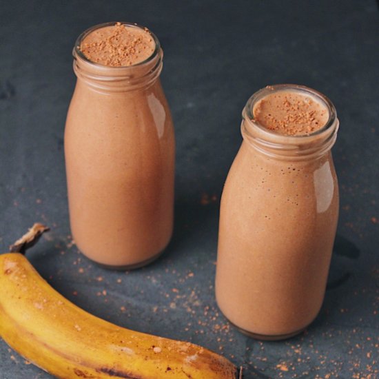 Chocolate Peanut Banana Smoothie