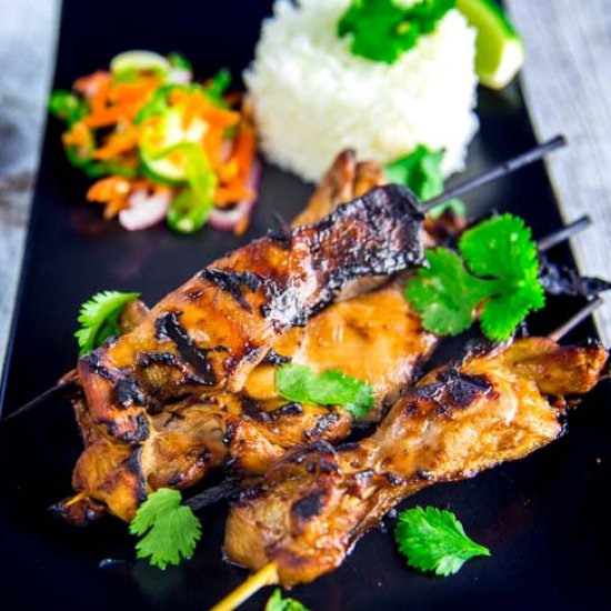 Grilled Filipino Chicken Skewers