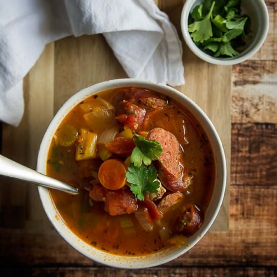 Spicy Sausage & Chicken Stew