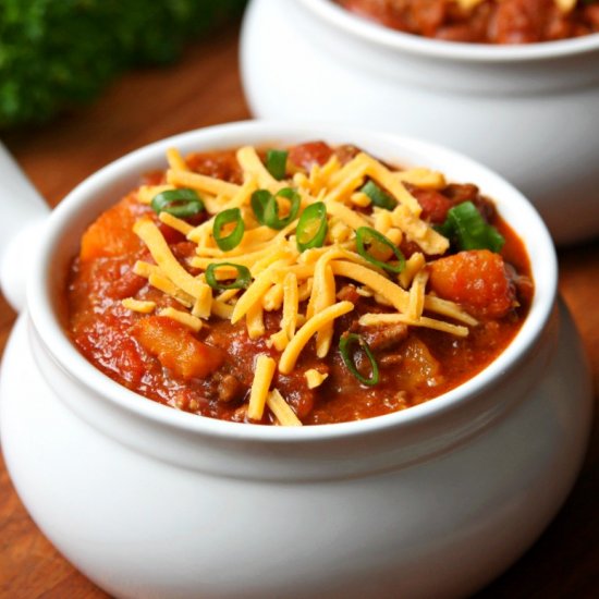 Turkey Sweet Potato Chili