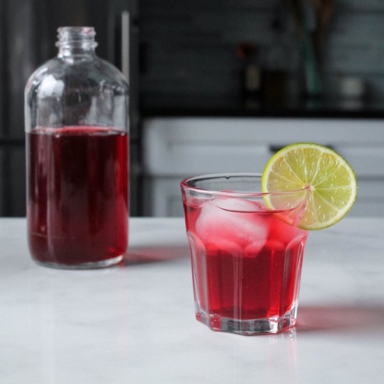 Ginger Hibiscus Detox Switchel