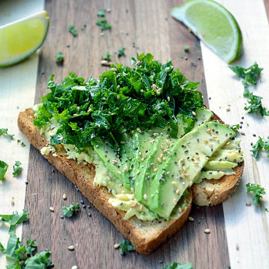 Sesame Kale Avocado Toast