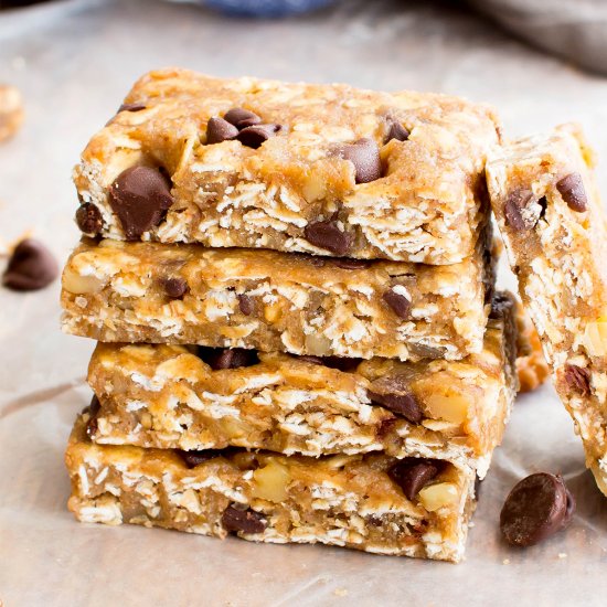 No Bake Cookie Dough Granola Bars