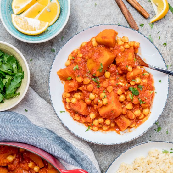 Pumpkin & chickpea stew