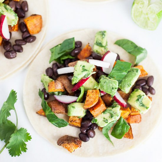 Sweet Potato Tacos with Avocado