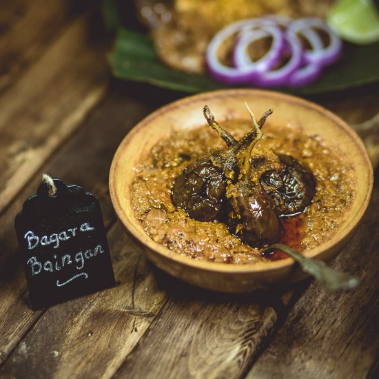 Eggplant in Peanut Tamarind Curry