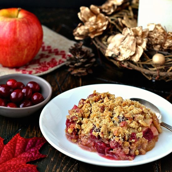 Apple Cranberry Crisp