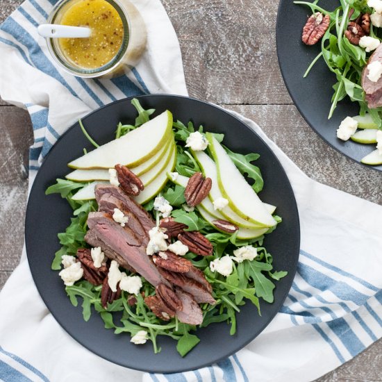 Flank Steak and Pear Salad