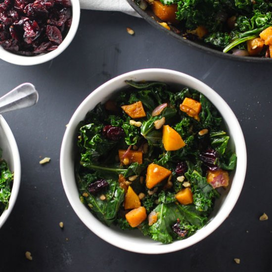 Butternut Squash & Kale Salad