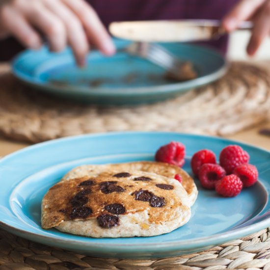 Whole Wheat Applesauce Pancakes