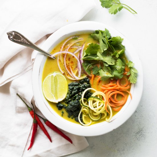 Vegetable Coconut Curry Soup