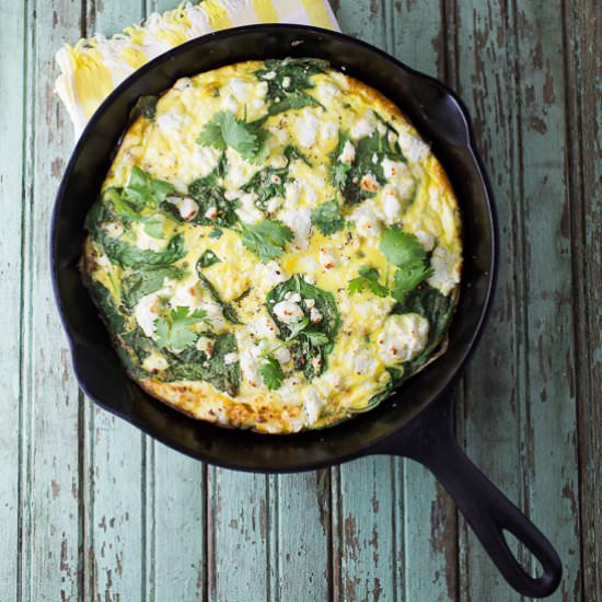 Sweet Potato and Spinach Frittata