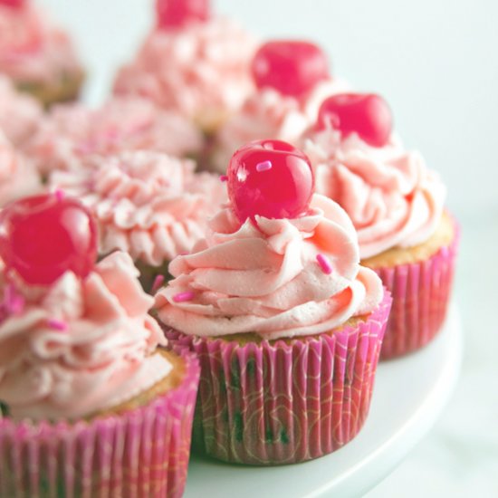 Chocolate Chip Cherry Cupcakes