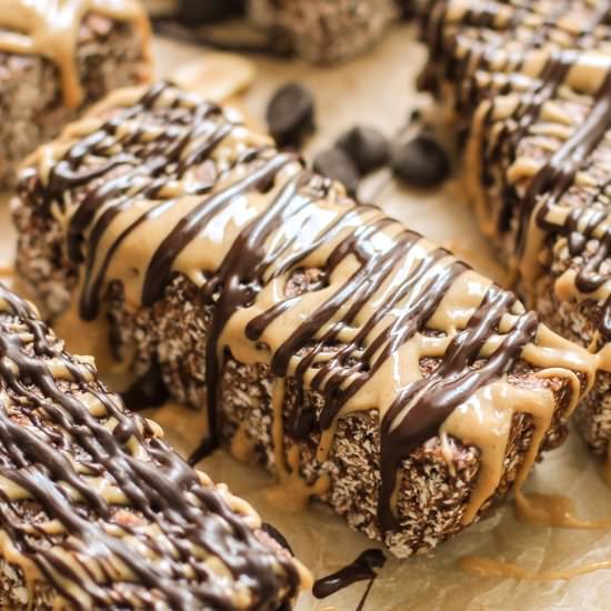 Easy No Bake PB Granola Bars