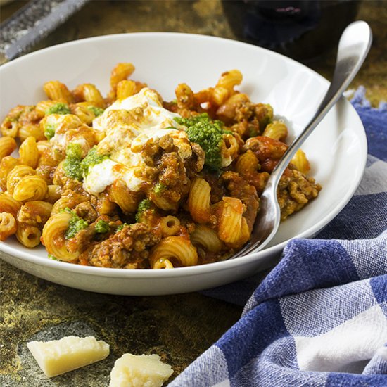 Ground Beef Skillet Pasta