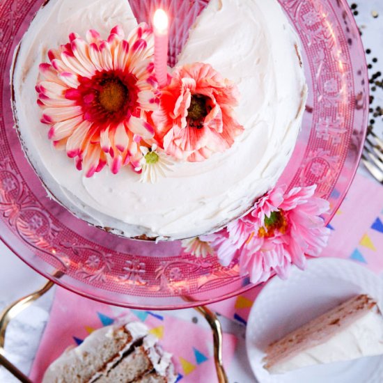 Maple cake with bourbon buttercream