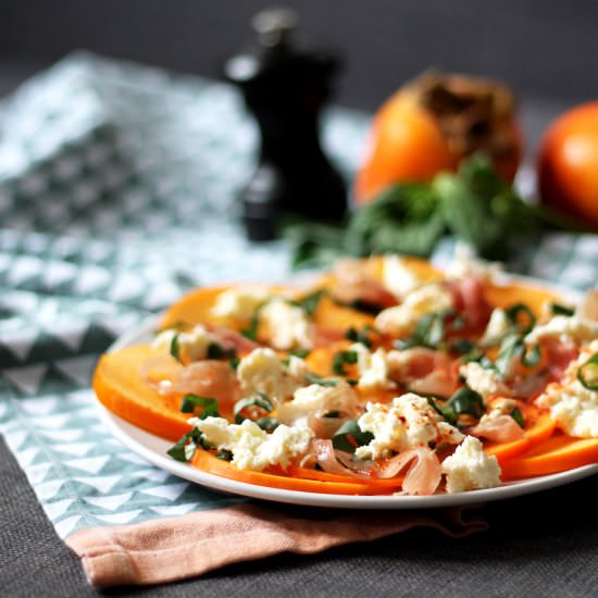 Caprese Persimmon Salad