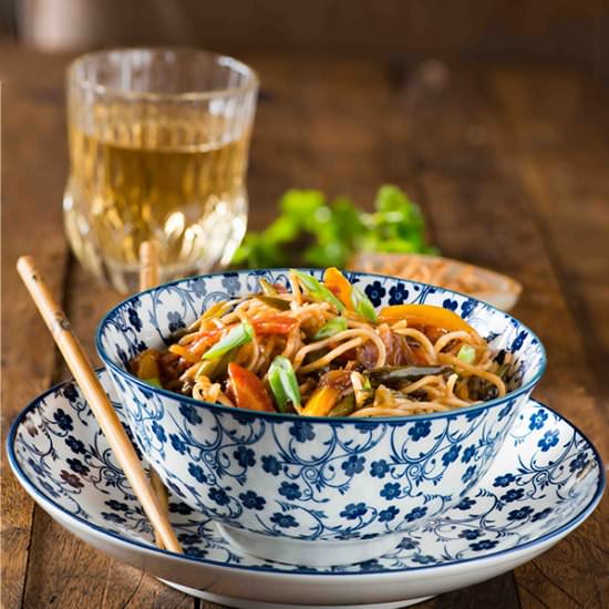 Vegetable Hakka Noodles