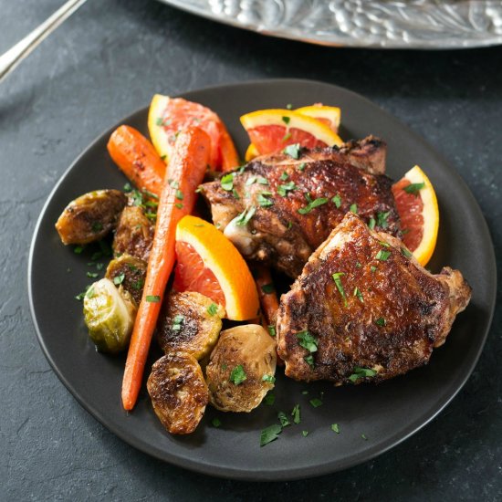 Orange Five Spice Chicken Thighs