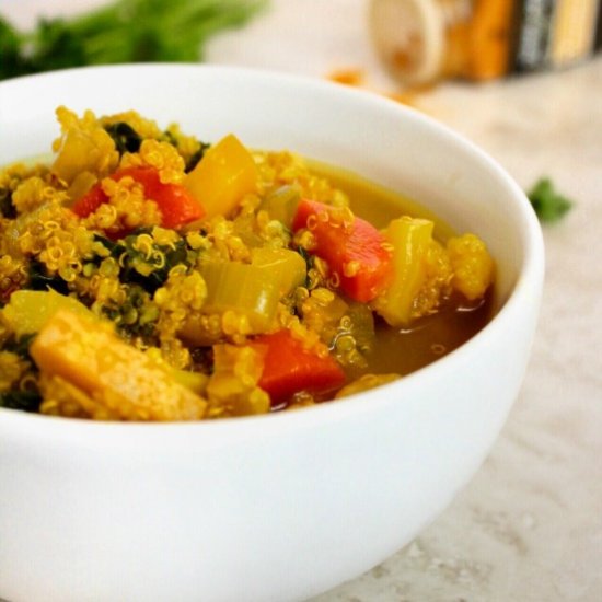 Turmeric Vegetable Quinoa Soup