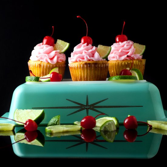 Cherry Limeade Cupcakes