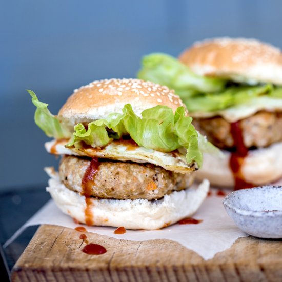 Taiwanese Breakfast Burgers